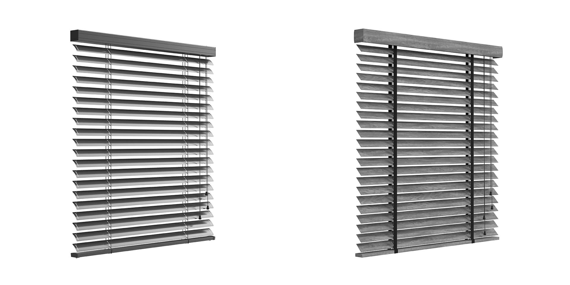 Akant aluminum and wooden shutter 3d product visualization by Slice Cube Adam Bęczkowski